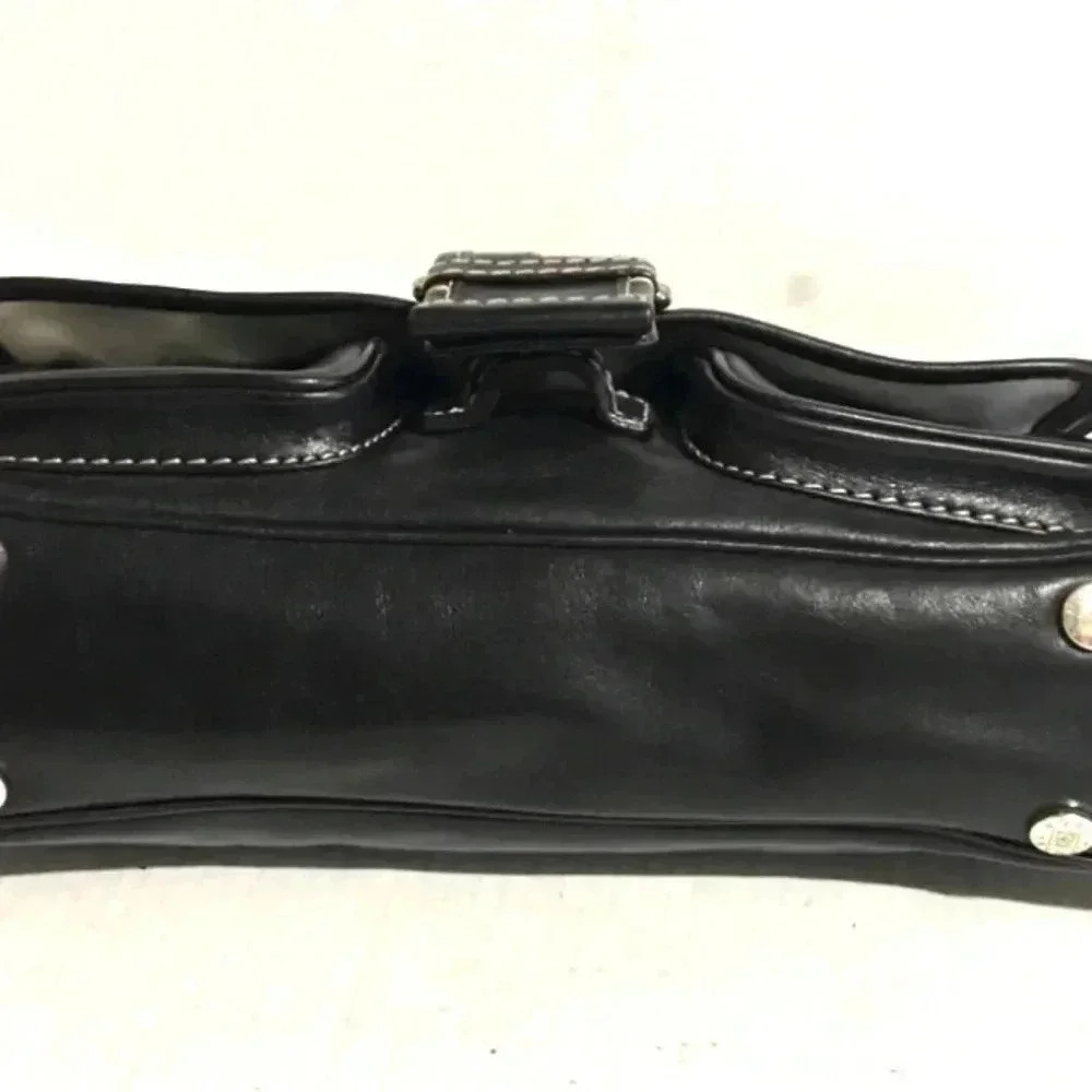 Michael Kors black leather shoulder handbag - Picture 8 of 12